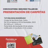 CONVOCATORIA: II TALLER SOBRE PRESENTACIÓN DE CARPETAS